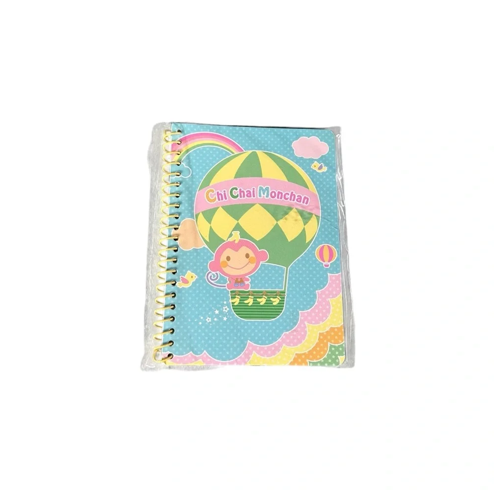 Vintage Sanrio Chi Chai Monchan Mini Spiral Notebook Y2K Kawaii Stationary NWT
